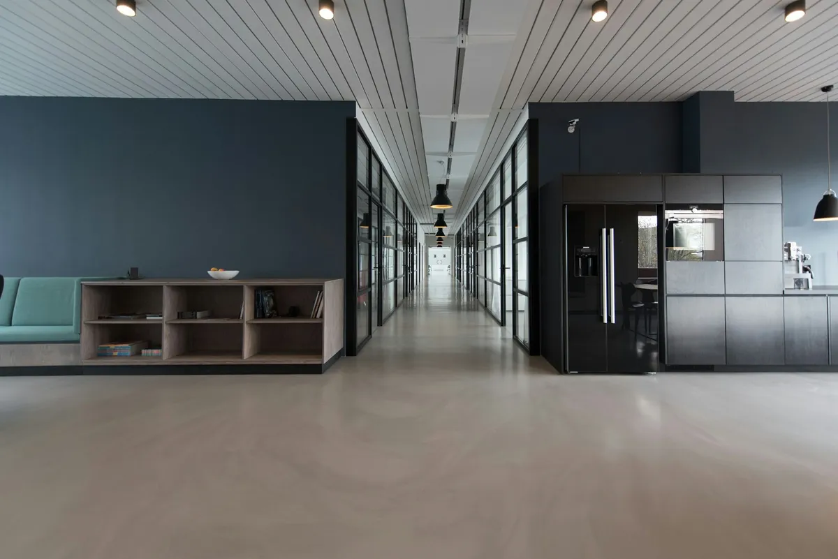Office workspace illustrating administrative organization; illustrative, not a company project or team